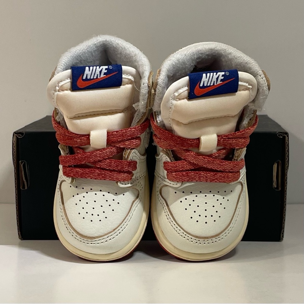 [BRAND NEW] AIR JORDAN 1 RETRO HIGH OG RARE AIR SAIL CINNABAR TODDLER SIZE 4C - Picture 10 of 15